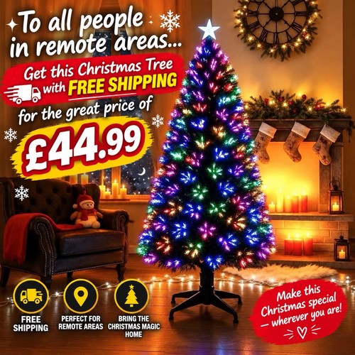 4ft fibre optic - optic, christmas