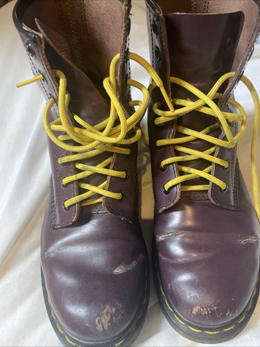 Martens purple leather - martens,