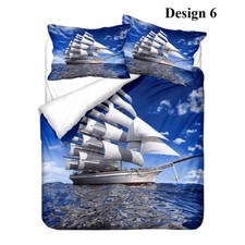 Nautical Sailing Ship Bedding