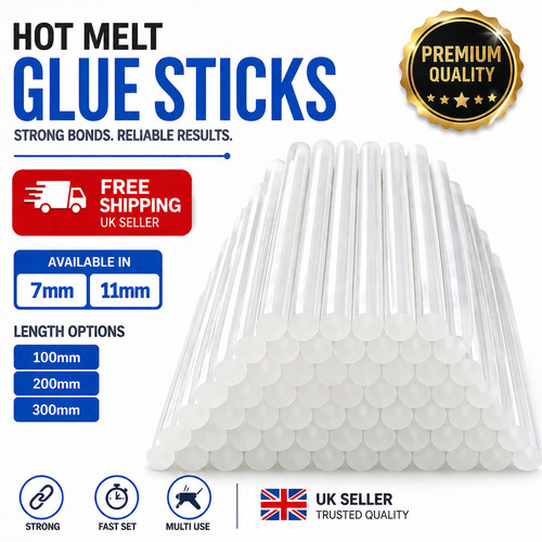 Hot melt glue gun - sticks, 7mm