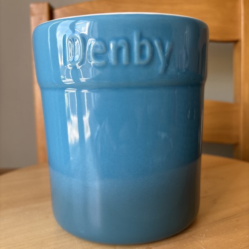 Denby blue ceramic jar oven - blue,