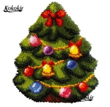 Mini Latch Hook Rug Kit - Christmas Tree  - 44cm