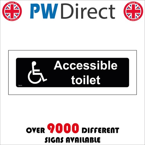 Sign accessible toilet - sign,