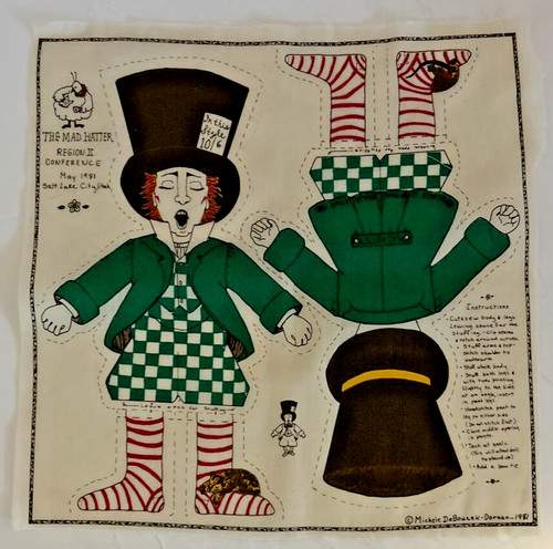 The mad hatter fabric stuffed - fabric,