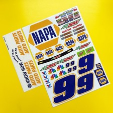 RC Nascar 10th scale 'NAPA' car 9 stickers decals