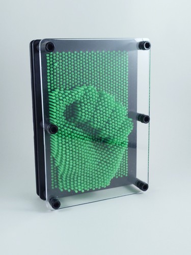 Classic pin art impression - 3d,