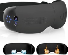 HubiCare Eye Massager Heated and Cooling with Soft Cushioned Fit 3D Airbag Vibra