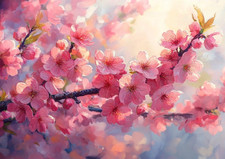 Pink Cherry Blossom Tree