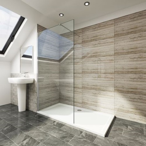Elegant walk shower door - in,