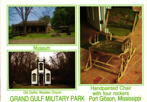 Vtg postcard grand gulf - vtg,