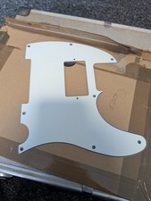 Telecaster Pickguard White 3 Ply For Neck Humbucker