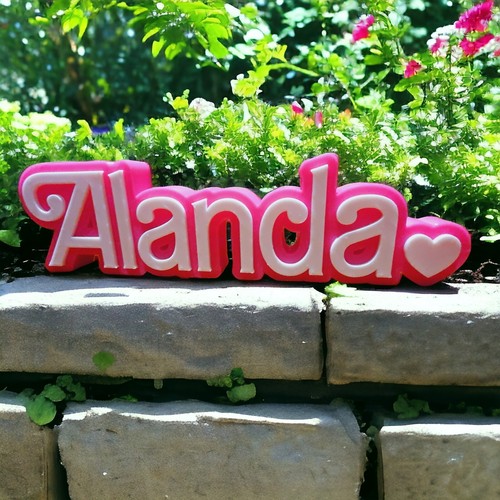 Personalised printed name - 3d,