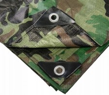 HEAVY DUTY WATERPROOF TARPAULIN Eyelets Cover Camping Builders Tarp Ground Sheet