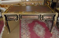 Large French Boulle Inlay Partners Desk Writing Table Desks