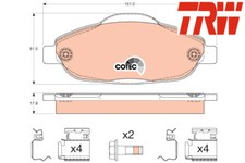 FRONT BRAKE PADS SET GDB1761