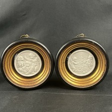 Set Of 2 Plaster Intaglio