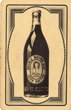 RARE VINTAGE "British Brewery - John Smiths (Bottle, Yellow)" SINGLE Play Card