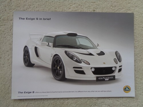 Lotus exige brochure spec - lotus,