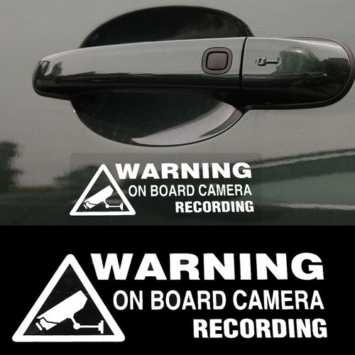 Warning board camera - on,