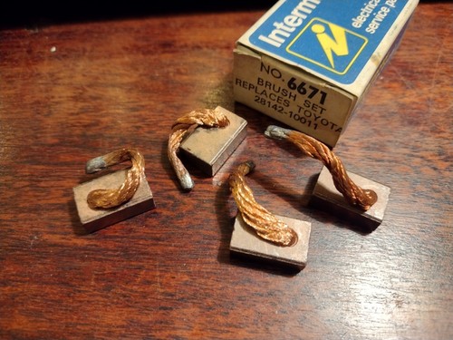 Starter motor brushes fits - starter,