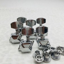 6 Profession Guitar String Tuners Machine Heads Chrome Tuning Pegs Keys Set 3R3L
