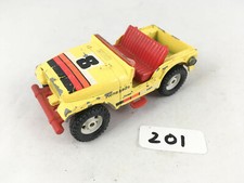 RARE VINTAGE CORGI TOYS # 447 JEEP CJ5 RENEGADE YELLOW/RED DIECAST CAR