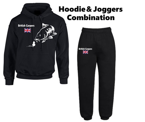 Carp fishing hoodie joggers - carp, &