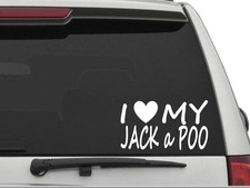 I LOVE MY JACK A POO Sticker