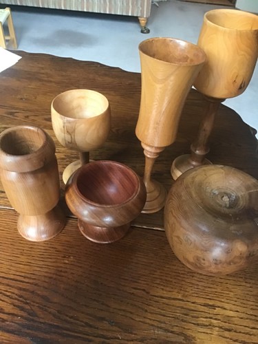 Hand turned handmade wooden - turned,