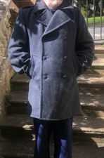 Vintage Danish  Army Peacoat