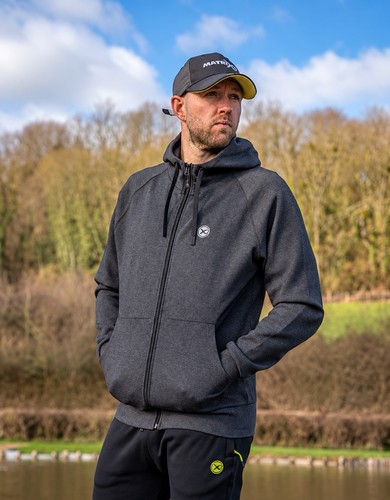 Matrix charcoal marl zip - matrix, hoody