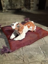 Dolls house dog bed  Handmade.  1:12TH  SCALE