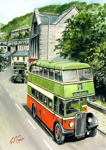 Halifax bus 240 - bus, hebden