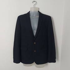 Size 42 - Mens Wool Blend Suit Jacket Elbow Patches - Ventuno 21