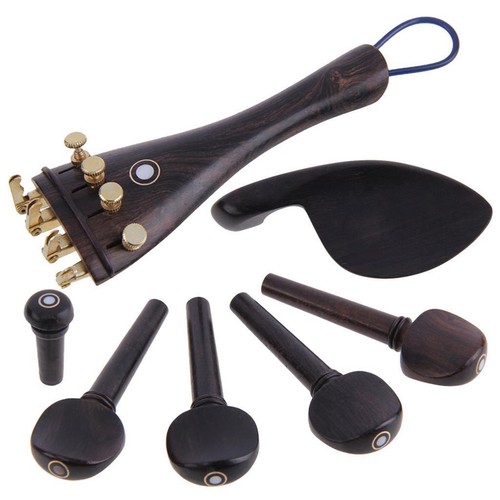 Violin parts ebony wood 4 - ebony, 4/4