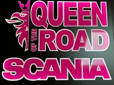 SCANIA QUEEN Truck Cab 24v Interior LED sign Illuminated Dimmer Board Lorry