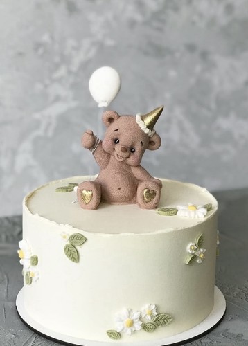 Fondant teddy bear with - bear,