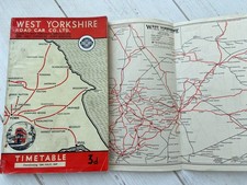 West Yorkshire Road Car Co Ltd bus timetable 13th July 1947