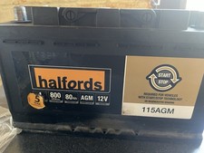 Halfords agm 12v - 12v, car