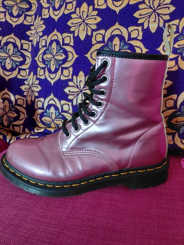 Metallic pink martens size - metallic,