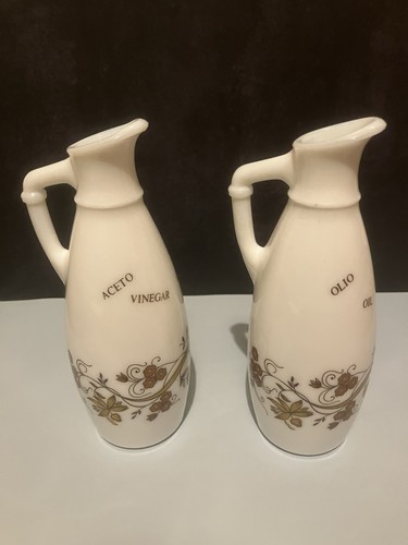 Vintage oil vinegar bottle - &,