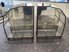 Glass And Mirror Display Collectors Cabinet
