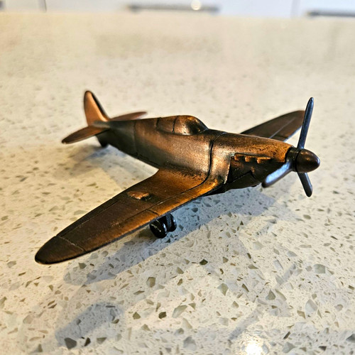Metal military airplane model - military,