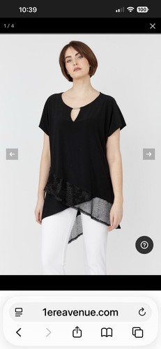 Joseph ribkoff black top size - joseph, top,