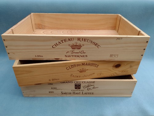 Wooden wine box crate 6 - box,