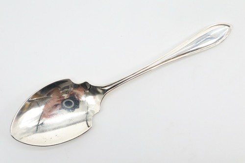 Antique solid silver jam spoon - solid,
