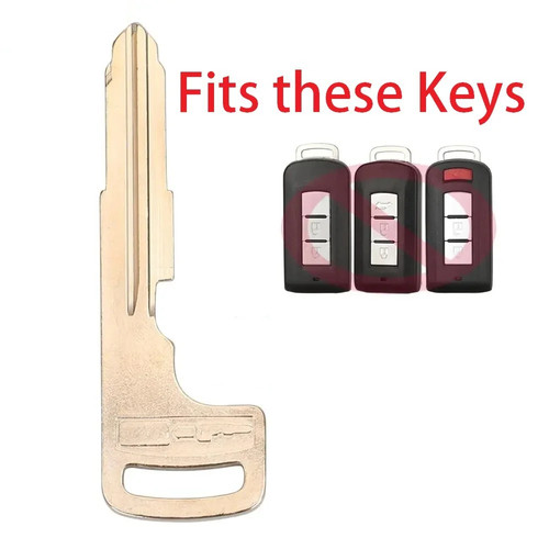 Uncut emergency key blade - emergency, for