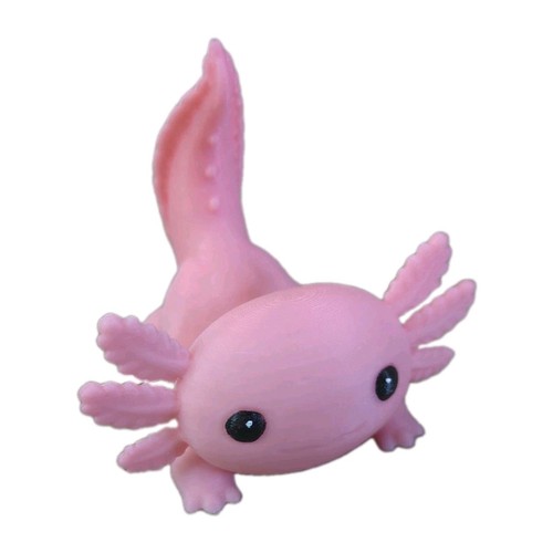 Cute axolotl phone stand - phone, 3d