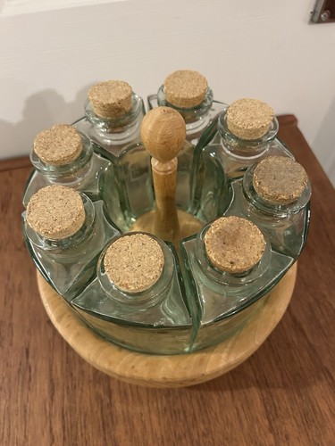 Vintage hand turned oak - turned,