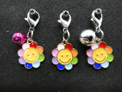 Rainbow flower charm - (ch002),